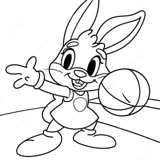 Lola Bunny Spielt Basketball Ausmalbild 14210-11761