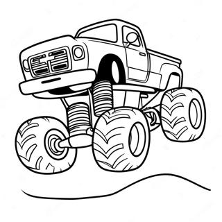 Monster Truck Rennen Ausmalbild 14300-11834