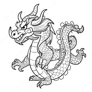 Chinesischer Drache Ausmalbilder