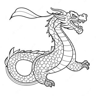 Majestatischer Chinesischer Drache Im Flug Ausmalbild 14420-11931