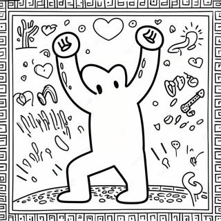 Keith Haring Ausmalbilder