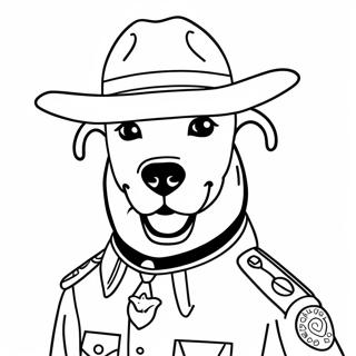 Sheriff Labrador Ausmalbilder