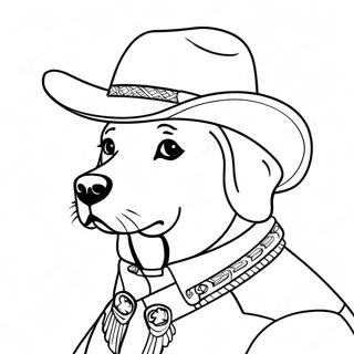 Sheriff Labrador Ausmalbild 14799-12232