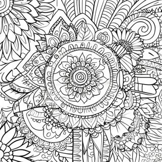 Boho Mandala Ausmalbild 1481-1181