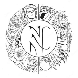 Death Note Logo Ausmalbild 15099-12486