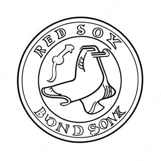 Red Sox Logo Ausmalbild 15119-12501