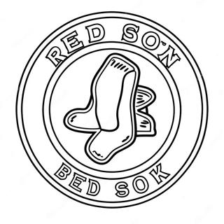 Red Sox Logo Ausmalbild 15119-12502