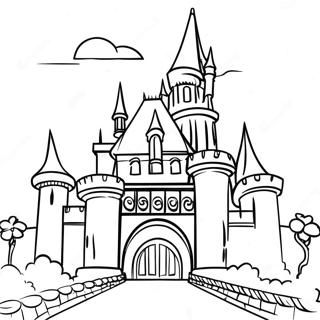 Magisches Disneyland Schloss Ausmalbild 15240-12770