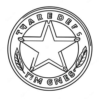 Texas Rangers Logo Ausmalbild 15620-13214