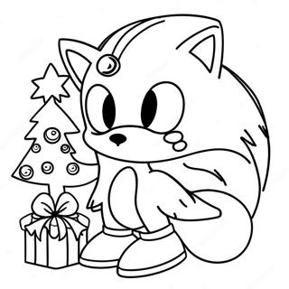 Weihnachts Sonic Ausmalbild 15760-13327