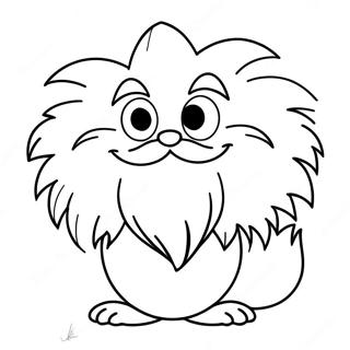 Niedlicher Lorax Mit Schnurrbart Ausmalbild 15781-13347