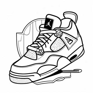 Jordan 4 Sneaker Ausmalbilder