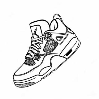 Jordan 4 Sneaker Ausmalbild 1601-1278