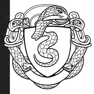 Slytherin Schlange Emblem Ausmalbild 16072-13570