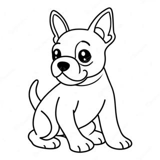 Verspielter Boston Terrier Ausmalbild 16423-13844