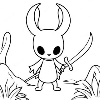 Hollow Knight Mit Schwert Ausmalbild 16533-13930