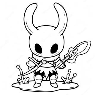 Hollow Knight Mit Schwert Ausmalbild 16533-13932