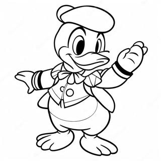 Donald Duck In Einem Matrosenoutfit Ausmalbild 1682-1346