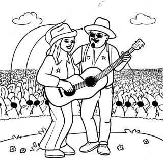 Ausmalbild Vom Country Music Festival 17274-14521