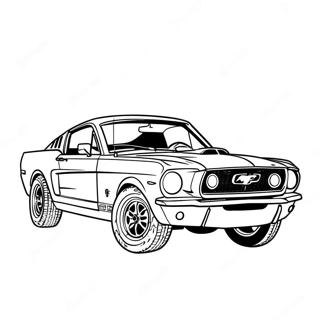 Mustang Auto Ausmalbilder