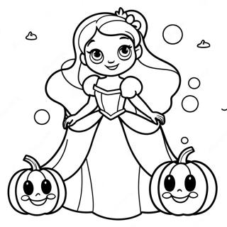 Disney Prinzessin Halloween Ausmalbilder