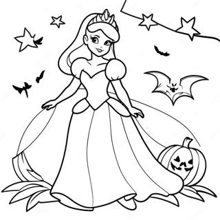 Disney Prinzessin Halloween Ausmalbild 17424-14630