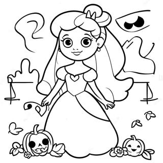 Disney Prinzessin Halloween Ausmalbild 17424-14631