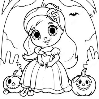 Disney Prinzessin Halloween Ausmalbild 17424-14632