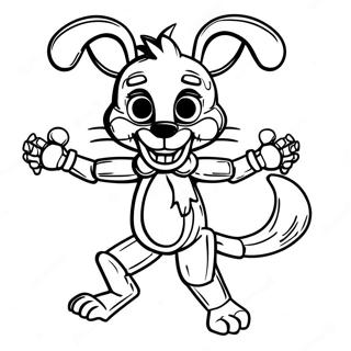 Mangle Fnaf In Aktion Ausmalbild 17455-14657