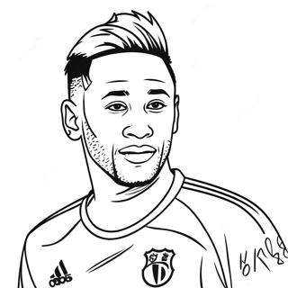 Neymar Dribbelt Den Ball Ausmalbild 17595-14769