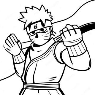 Kakashi In Kampfpose Ausmalbild 1782 1472