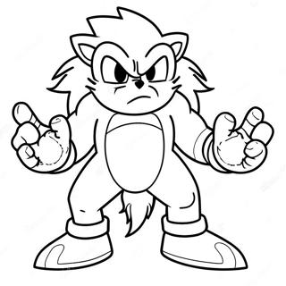 Sonic Der Werwolf Ausmalbilder