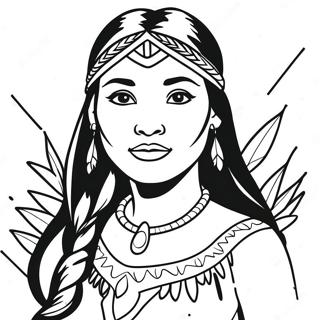 Pocahontas Ausmalbild 1791-1430