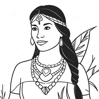 Pocahontas Ausmalbild 1791-1431