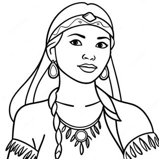 Pocahontas Ausmalbild 1791-1475