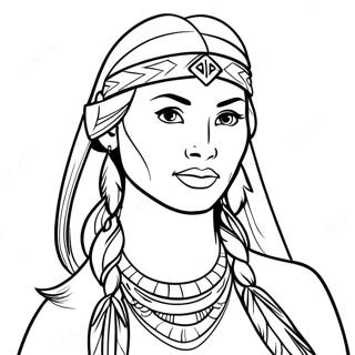 Pocahontas Ausmalbild 1791-1476