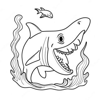 Megalodon Ausmalbild 1801-1481