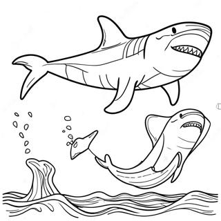 Megalodon Ausmalbild 1801-1483