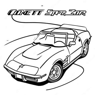 Corvette Sportwagen Ausmalbild 1811-1491