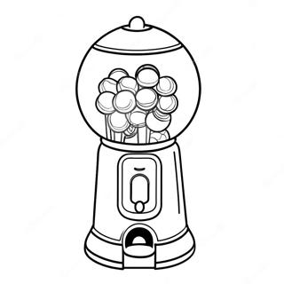 Kaugummiautomat Ausmalbild 18165-15214