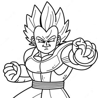 Super Saiyan Vegeta Im Kampf Ausmalbild 18226-15274