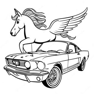 Mustang Ausmalbilder