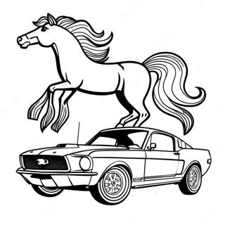 Mustang Ausmalbild 18295-15328