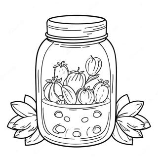 Mason Jar Ausmalbild 18365-15382