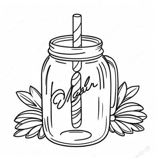 Mason Jar Ausmalbild 18365-15383