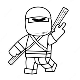 Malvorlage Fur Ninja Roblox In Aktion 18536-15521