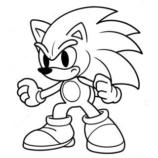 Sonic Silber Ausmalbilder