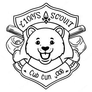 Ausmalbild Des Cub Scout Logos 18978-15870