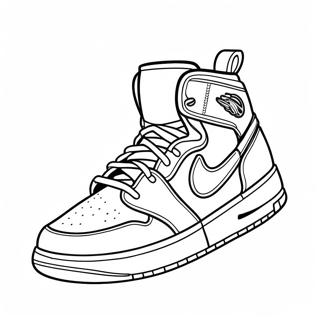 Air Jordan Sneakers In Aktion Ausmalbild 19069-15947