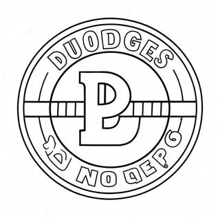 Dodgers Logo Ausmalbild 19098-15967